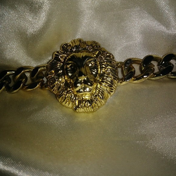Jewelry Gold Plated Lions Head Linked Bracelet Poshmark